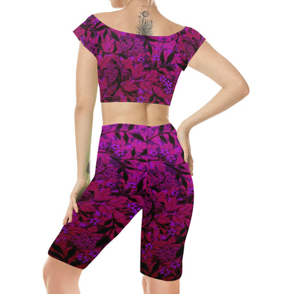 PERSEPHONE Women's Crop Top Yoga Set