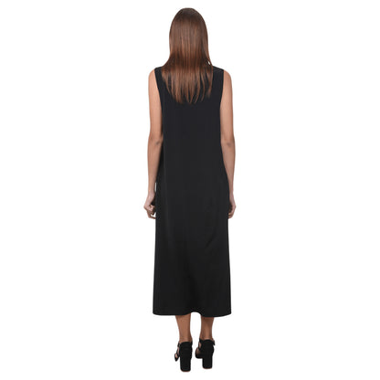 PHALANGES Phaedra Sleeveless Open Fork Long Dress