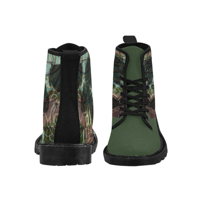 SKULLS & ROSES Stomper Boots