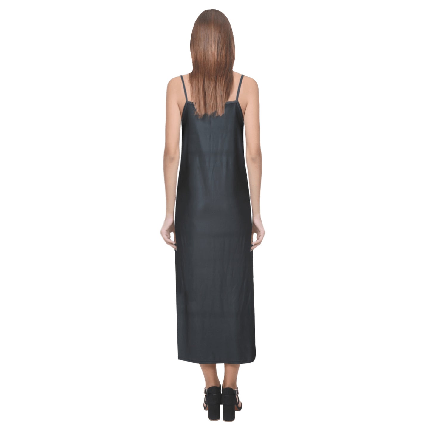 CRUSADE V-Neck Open Fork Long Dress