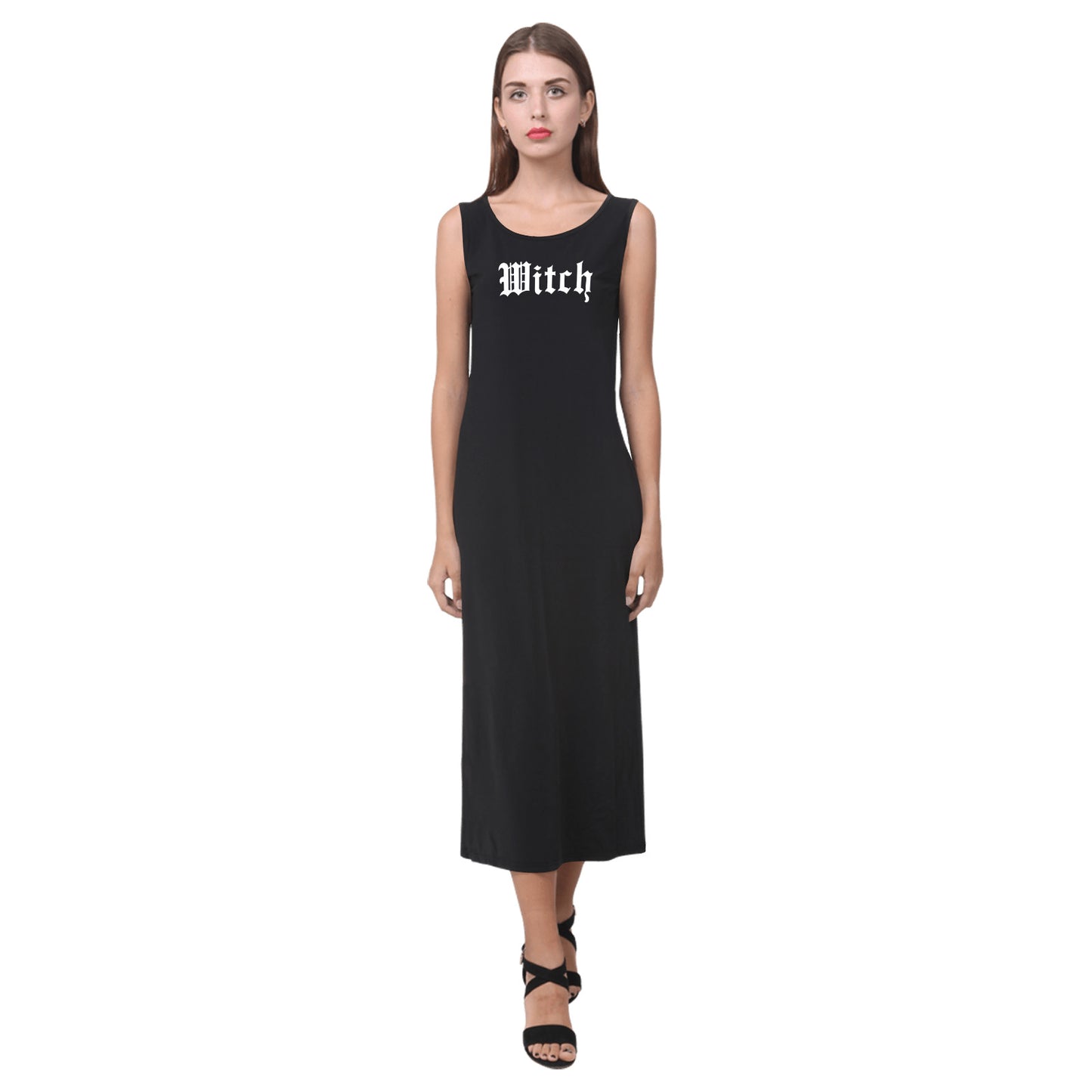 SALEM Phaedra Sleeveless Open Fork Long Dress