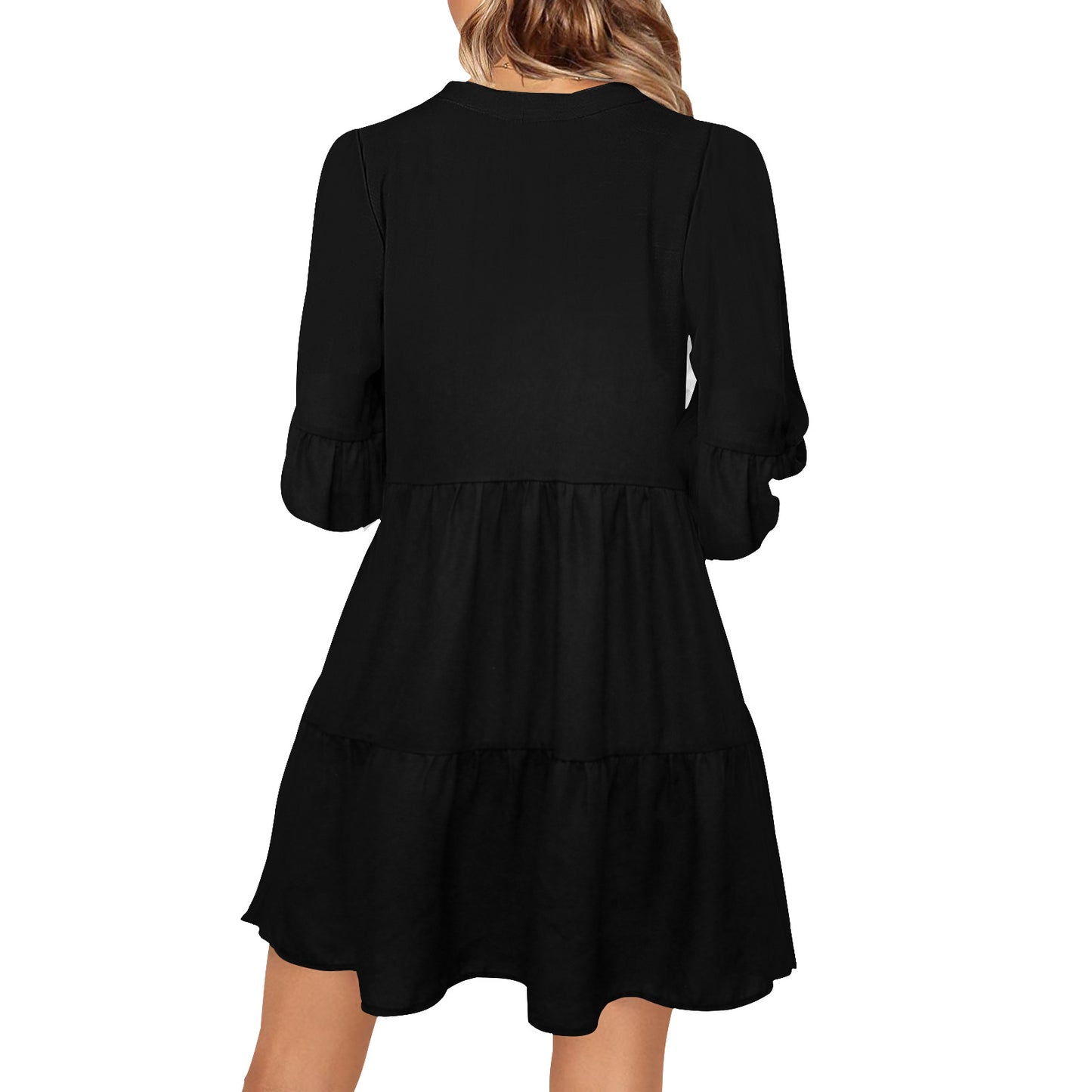 SALEM V-Neck Loose Fit Dress