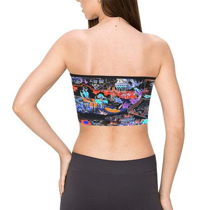 PLUNDER Tie Bandeau Top