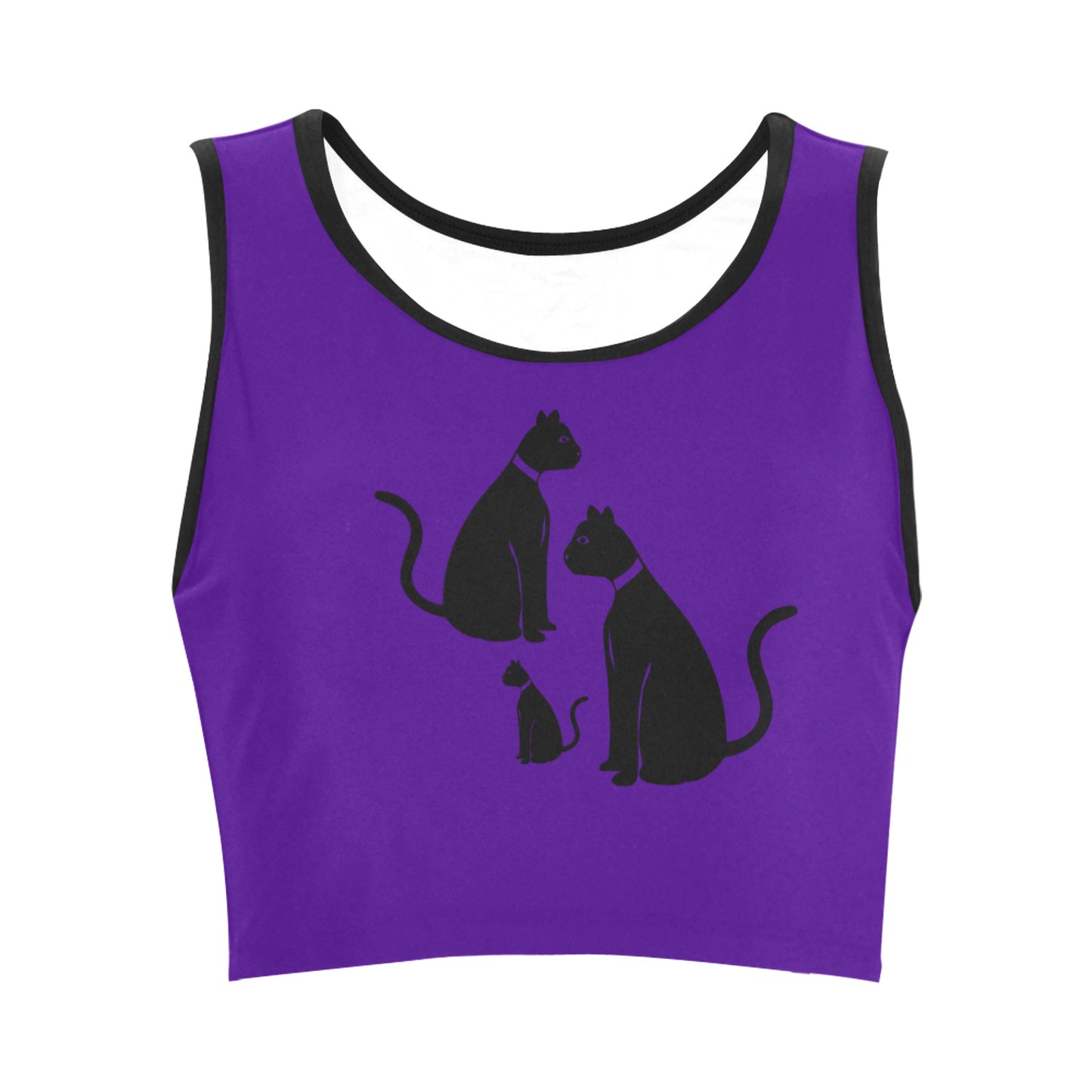 BLACK CATS Crop Top