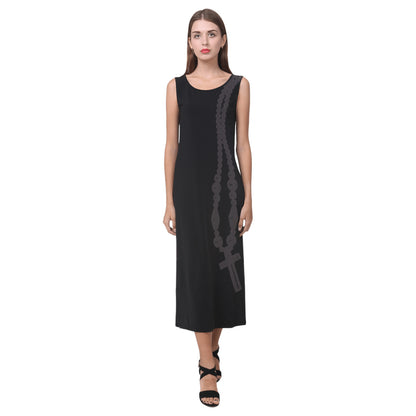 ROSARY Phaedra Sleeveless Open Fork Long Dress