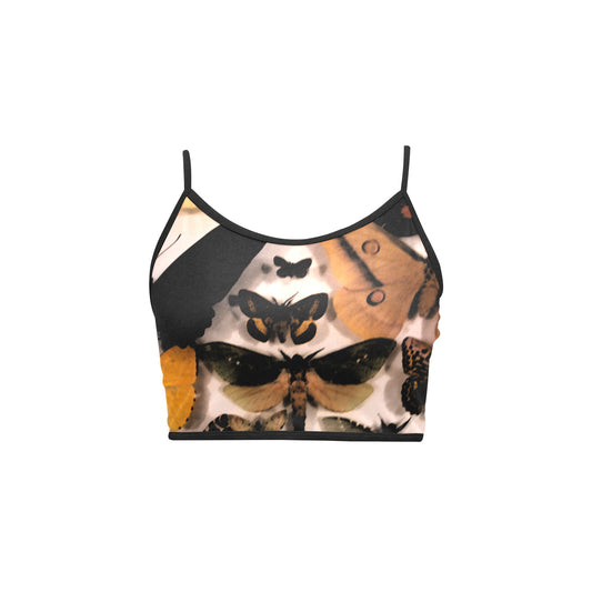 MOTH FALENA Spaghetti Strap Crop Top