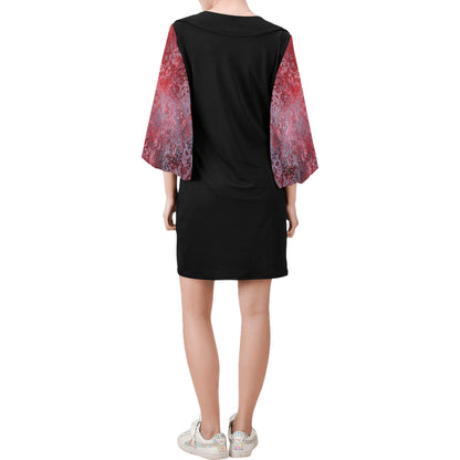 SPATTER Bell Sleeve Dress