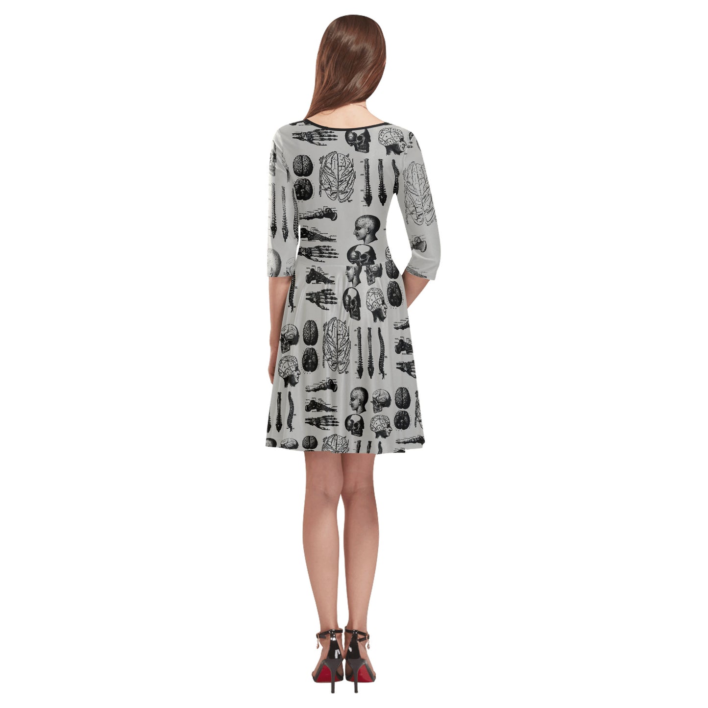 ANATOMICA Tethys Half-Sleeve Skater Dress