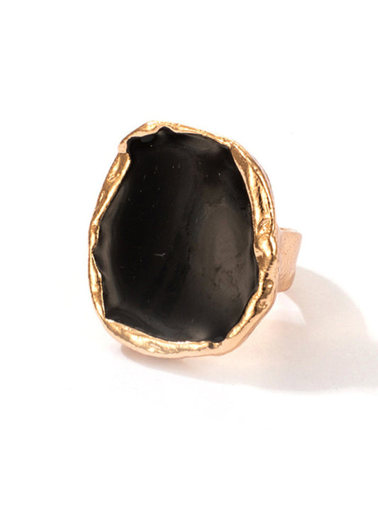 Rough Forged Silver and Gold Opulent Dress Rings