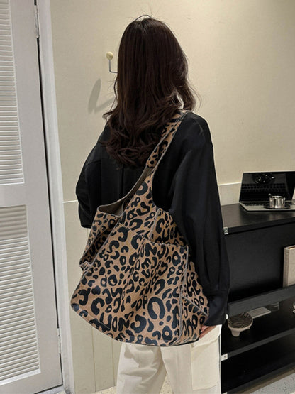 Soft Leather Style One Shoulder Tote Bag