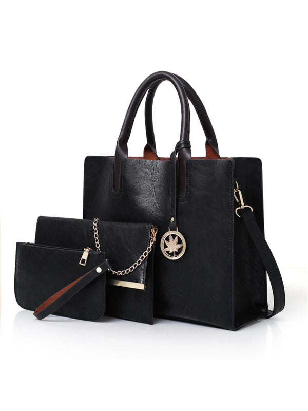 Shoulder PU Leather Large Mother-In-Law Multi-Piece Set Bag