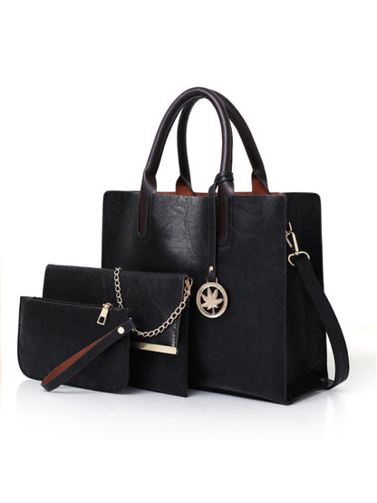 Shoulder PU Leather Large Mother-In-Law Multi-Piece Set Bag