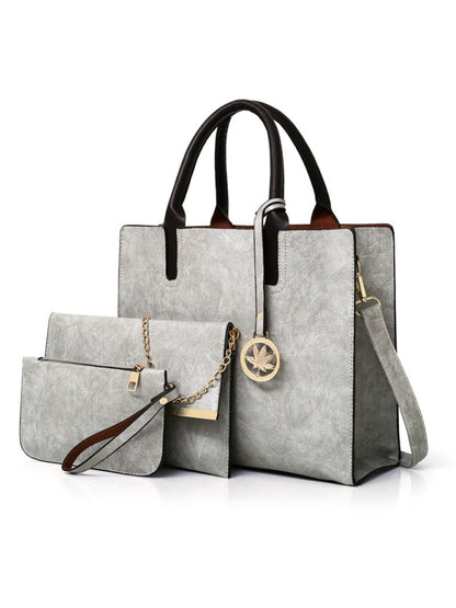 Shoulder PU Leather Large Mother-In-Law Multi-Piece Set Bag