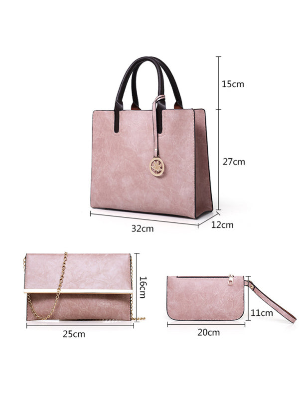 Shoulder PU Leather Large Mother-In-Law Multi-Piece Set Bag