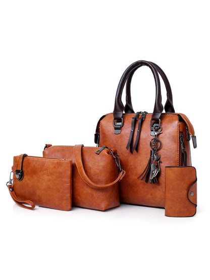 Messenger Bag Four-Piece Set Retro Mother-in-Chief Handbag