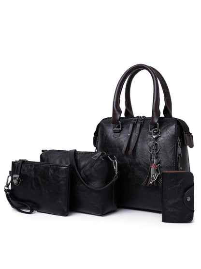 Messenger Bag Four-Piece Set Retro Mother-in-Chief Handbag