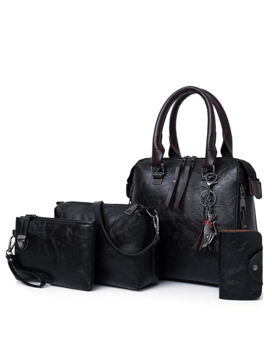 Messenger Bag Four-Piece Set Retro Mother-in-Chief Handbag