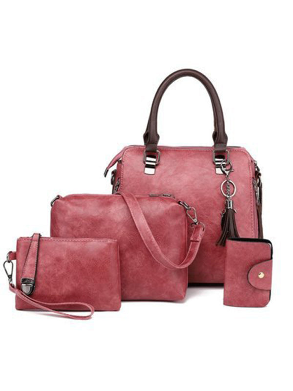 Messenger Bag Four-Piece Set Retro Mother-in-Chief Handbag