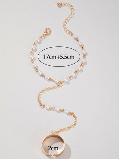 Ring Set Exaggerated Personality Chain Temperament Combination Jewelry