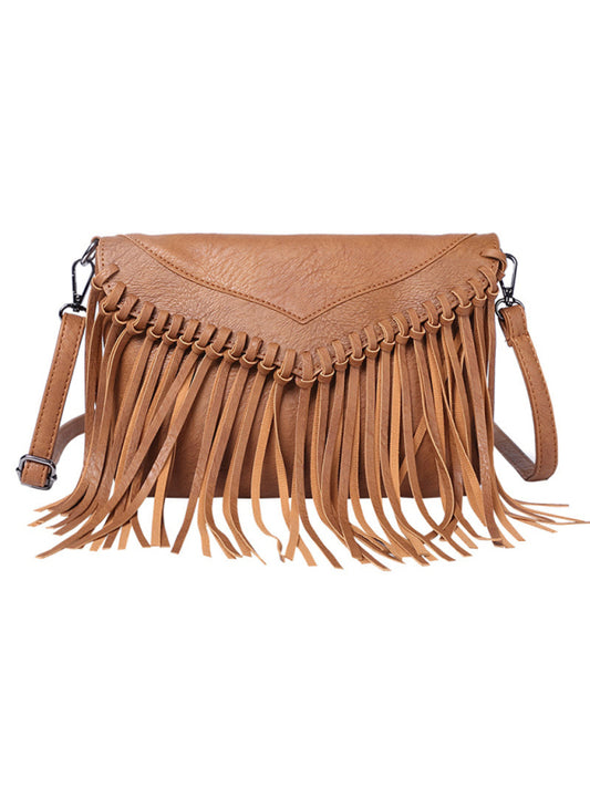 Shoulder Messenger Tassel Envelope Handbag
