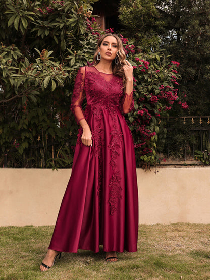 Sacrificial Wine Full Length Ball Gown Dress
