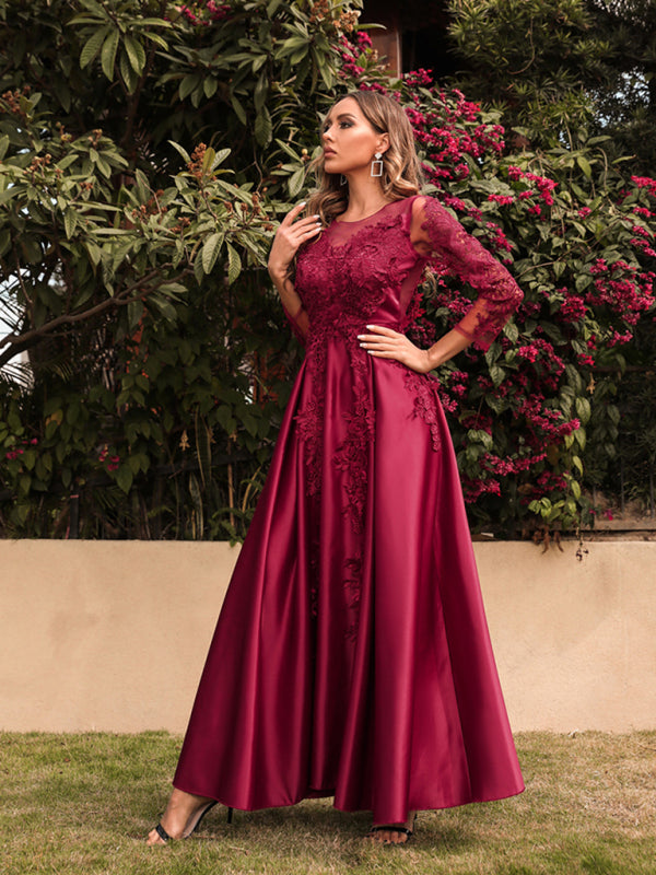 Sacrificial Wine Full Length Ball Gown Dress