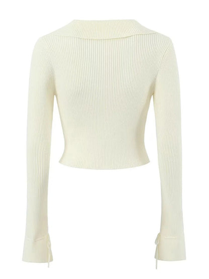 Preppy Cardigan Top and Mini Knitted Set