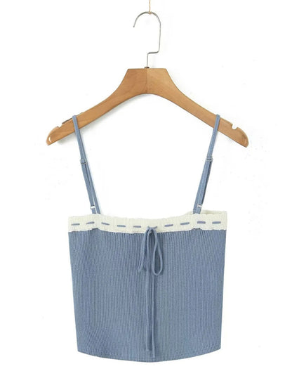 Preppy Cardigan Top and Mini Knitted Set