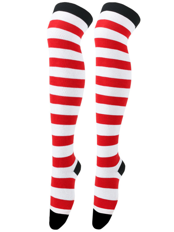 Socks Over-the-Knee Long Striped Stockings