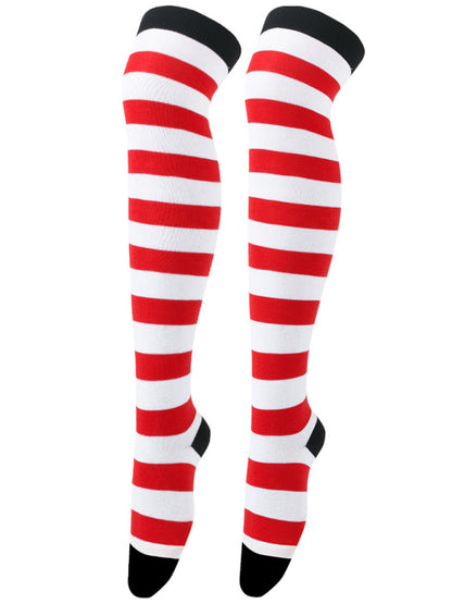 Socks Over-the-Knee Long Striped Stockings
