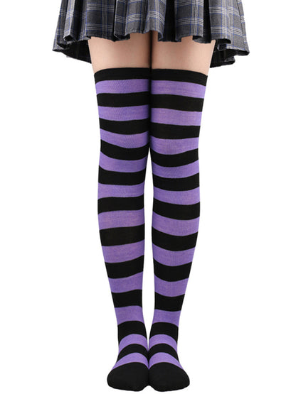 Socks Over-the-Knee Long Striped Stockings