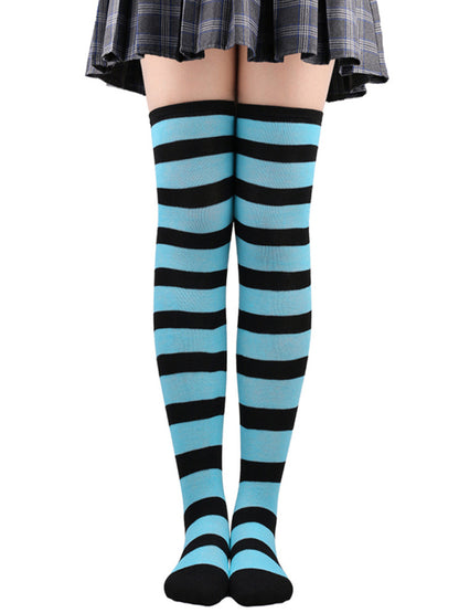 Socks Over-the-Knee Long Striped Stockings
