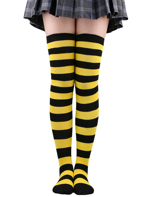 Socks Over-the-Knee Long Striped Stockings