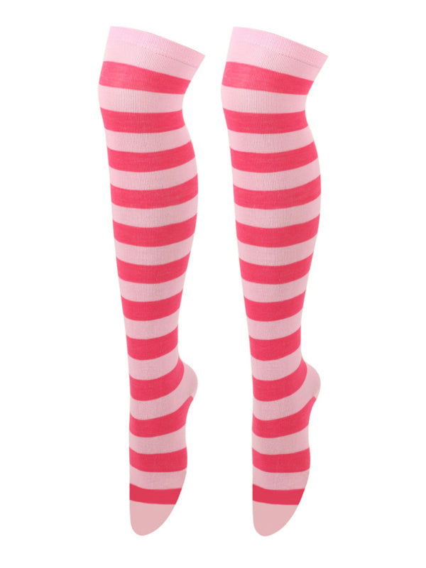 Socks Over-the-Knee Long Striped Stockings