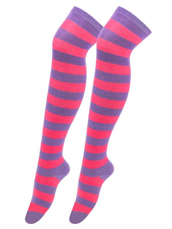 Socks Over-the-Knee Long Striped Stockings