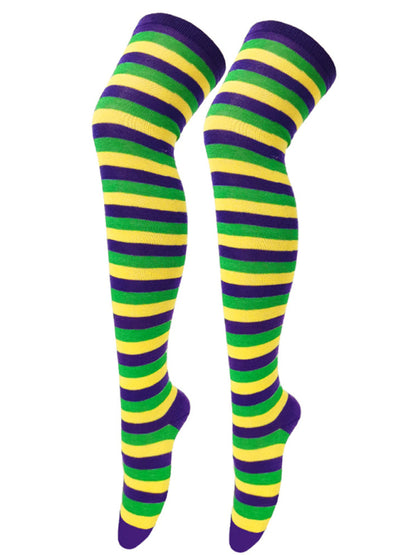 Socks Over-the-Knee Long Striped Stockings