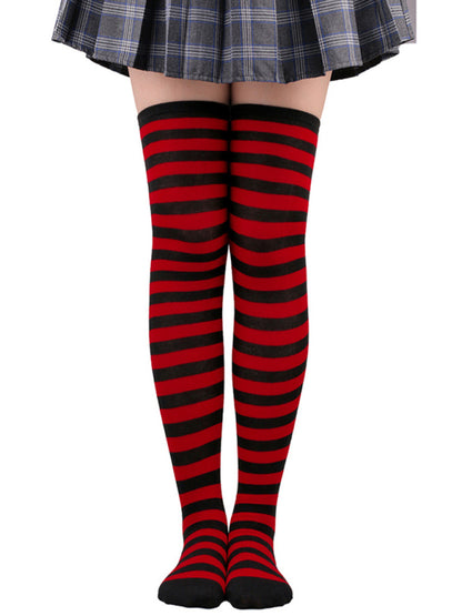 Socks Over-the-Knee Long Striped Stockings